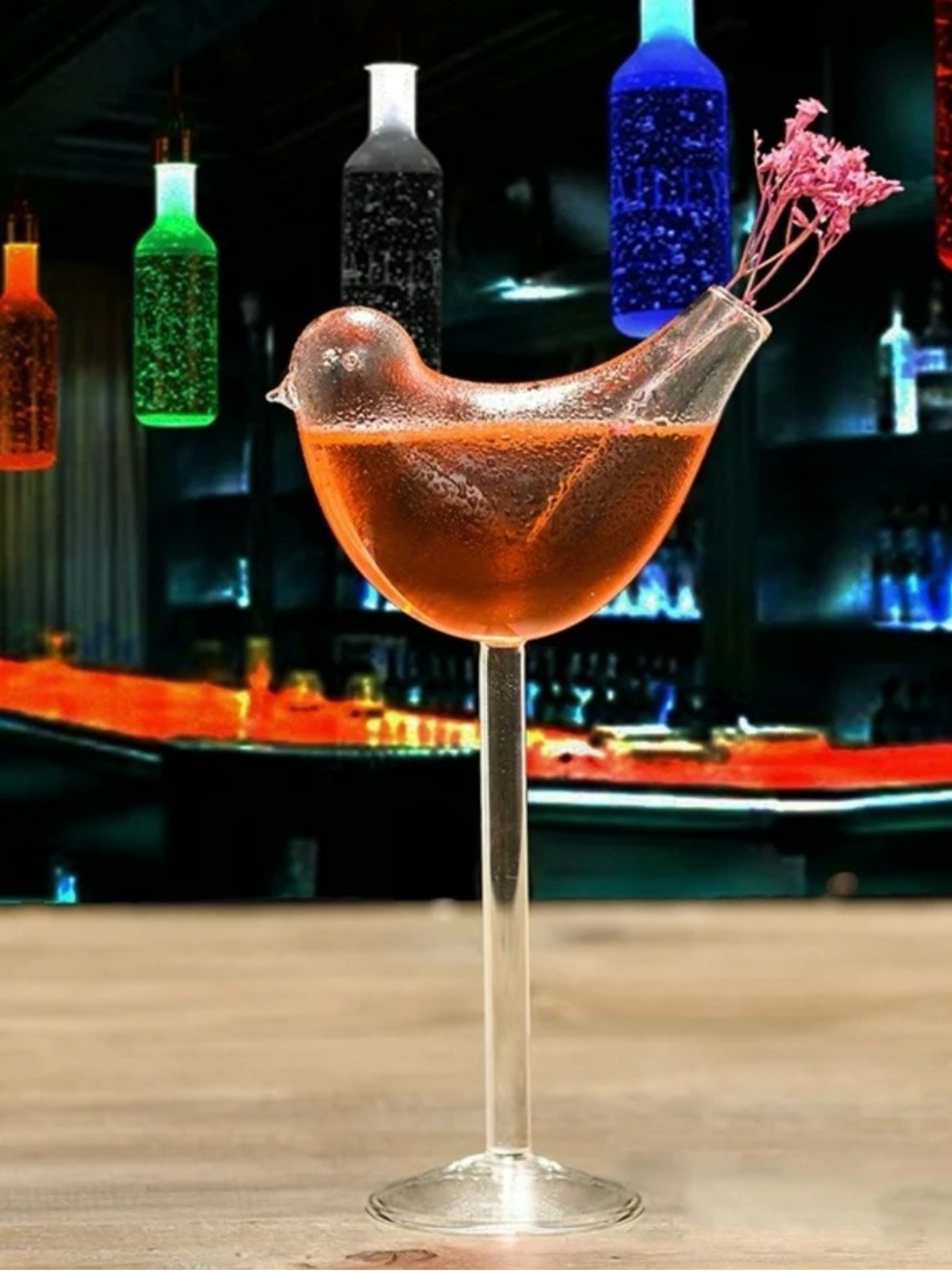 Flutes Bird Shaped Cocktail Glass - Picture 3 of 4